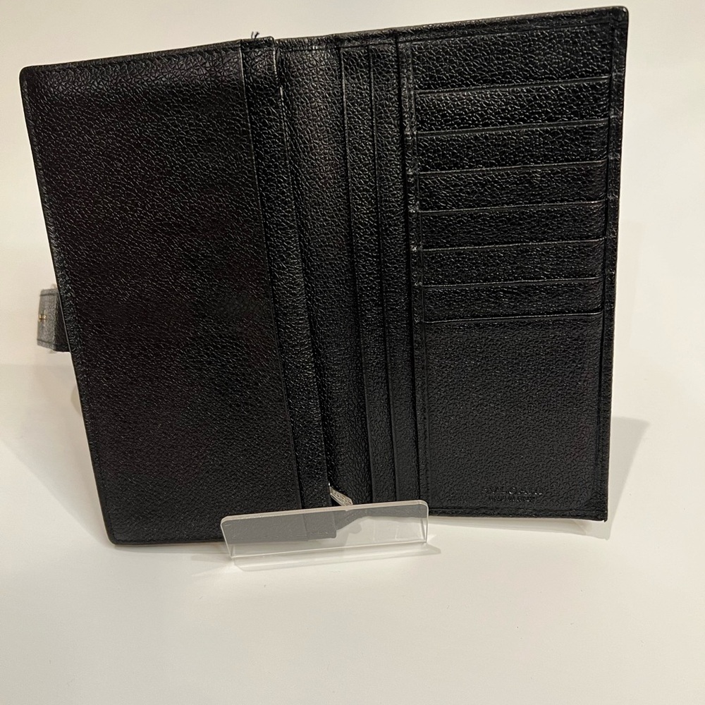 BVLGARI BLACK PEBBLE LEATHER LONG WALLET - Picture 4 of 9